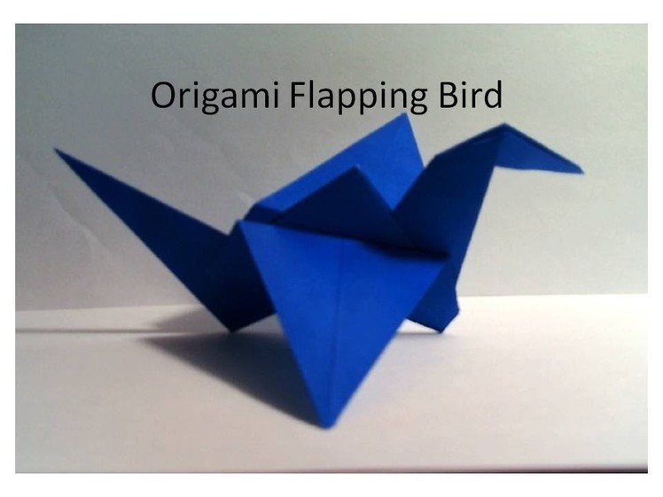 Origami Flapping Bird. Crane