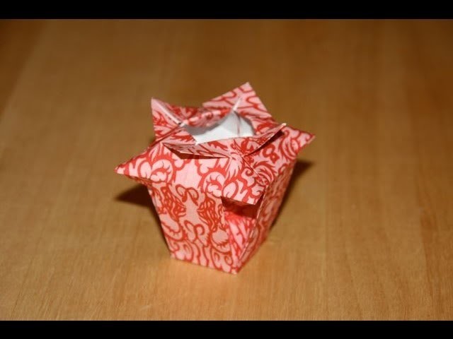 Origami tutorial - Chinese vase