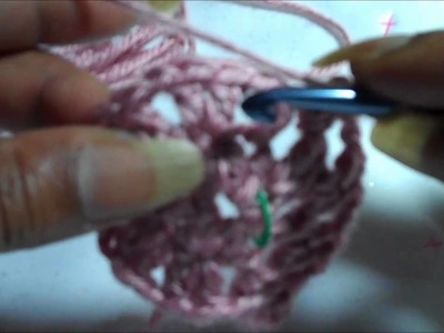 Part 2 Crocheting the Mesh Crochet stitched hat with Fur stitch trim