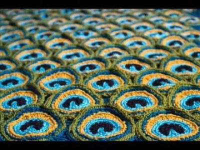 Peacock Pretty Blanket Pattern -   Crochet Blanket Pattern Presentation