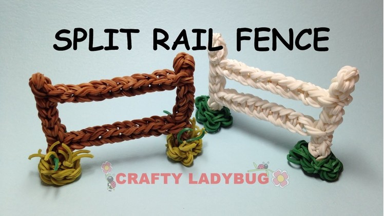 Rainbow Loom FENCE-SPLIT RAIL Advanced Charm Tutorials by Crafty Ladybug. Wonder Loom, DIY LOOM