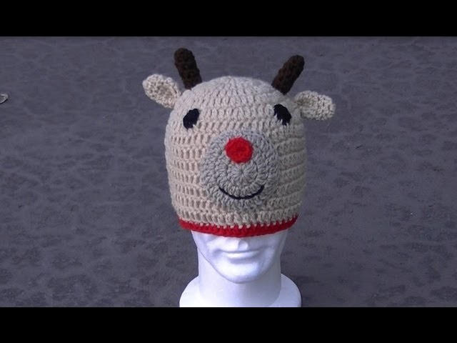 Reindeer Hat Crochet Tutorial