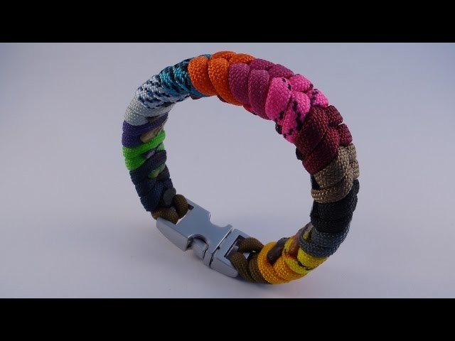 What to do with leftover paracord. create a multi colored bracelet