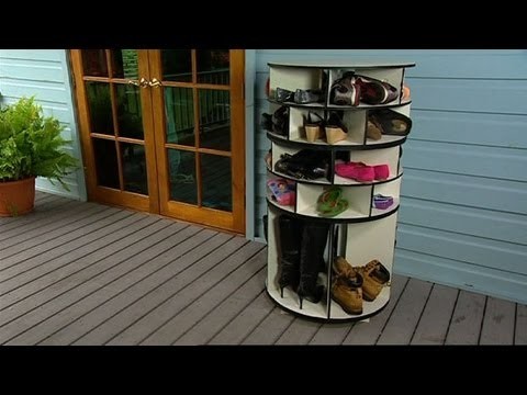 Better Homes and Gardens - DIY: Lazy Susan shoe storage