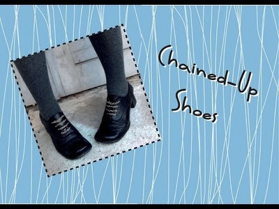 Chained-Up Shoes: a diy chain laced slip-on shoe tutorial