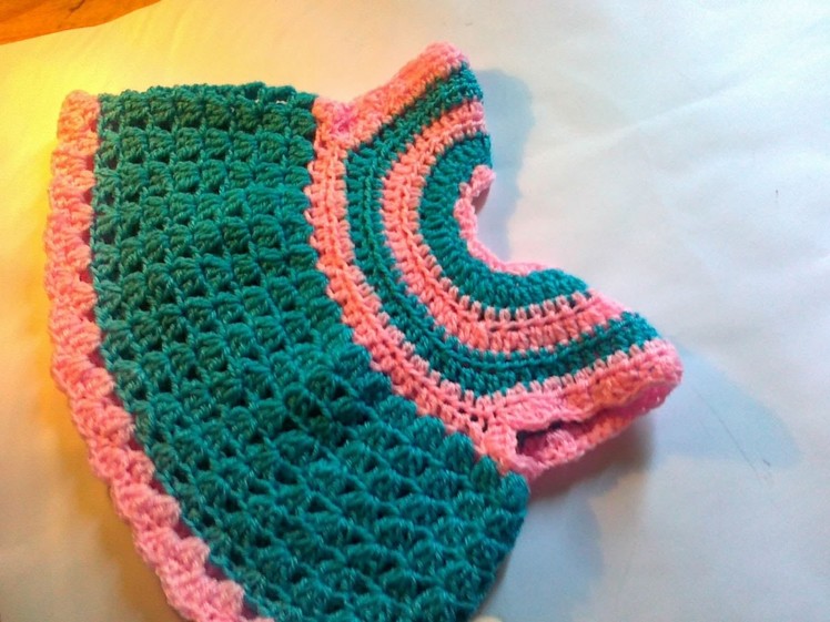 Crochet baby frock step by step