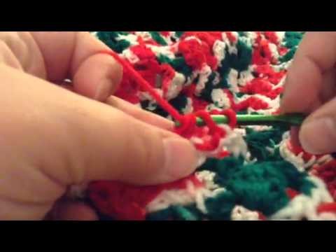 Crochet Christmas blanket 2