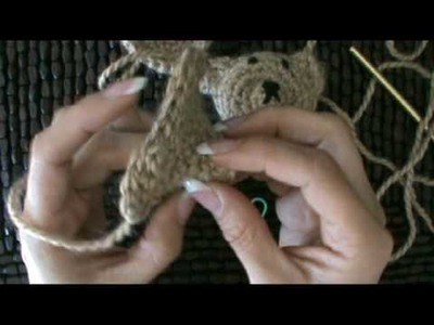 Crochet Fuzzy Bear Head #1