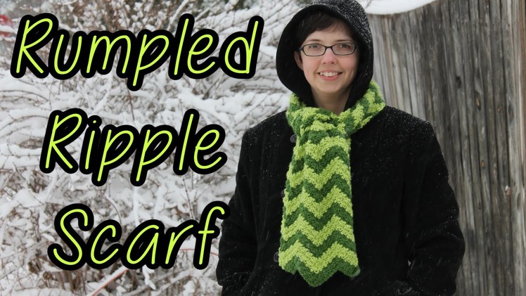Crochet Scarf Tutorial ~ Rumpled Ripples