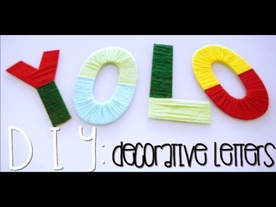 DIY: Decorative Letters