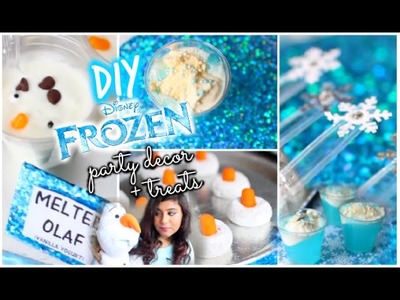 DIY Frozen Inspired Party Decorations + Treats! 2015
