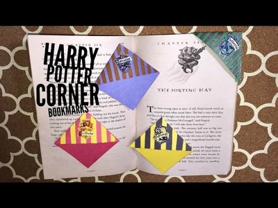 DIY Harry Potter corner bookmarks