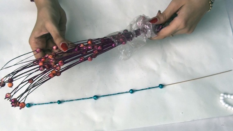 DIY How to make Decorative sticks for flower bouquet JK Arts 282
