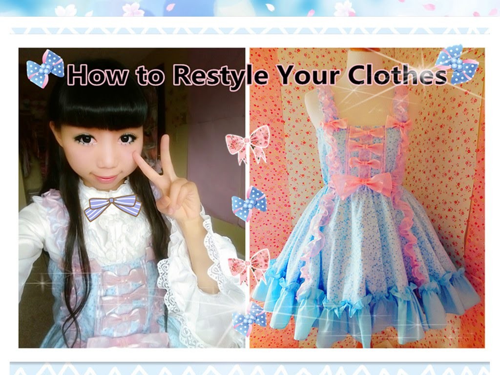 DIY Kawaii Dress - How to Restyle Your Clothes to Lolita Dress-Lolita ...