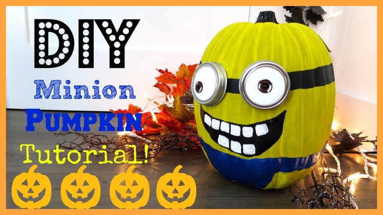 DIY Minion Pumpkin!!! | MissJenFABULOUS
