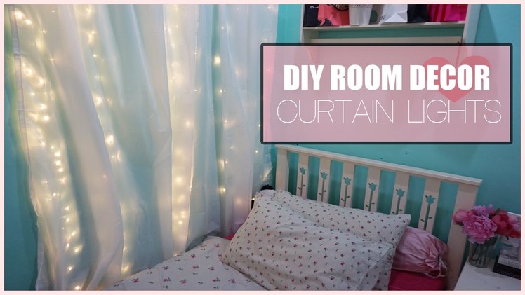 DIY Room Decor Curtain Lights