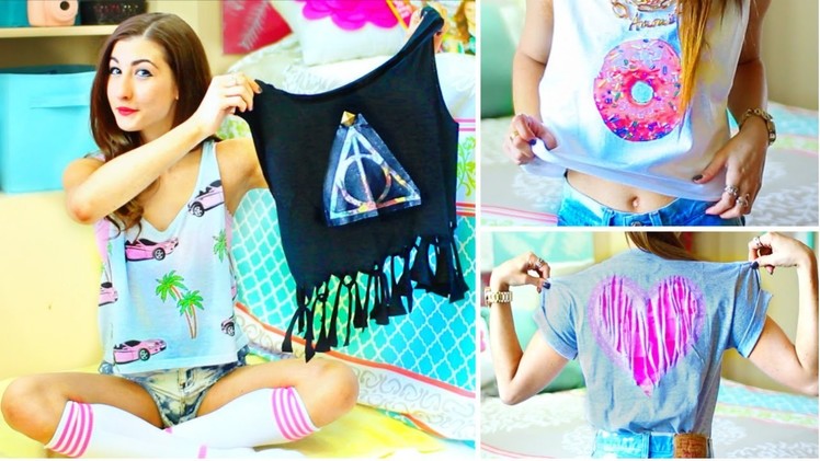 DIY T-Shirt Ideas Inspired By Tumblr | Easy & Cute Tumblr Shirts
