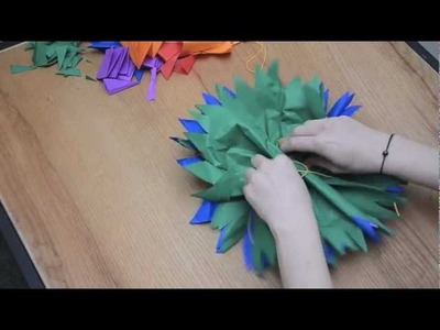 DIY tissue paper flower tutorial