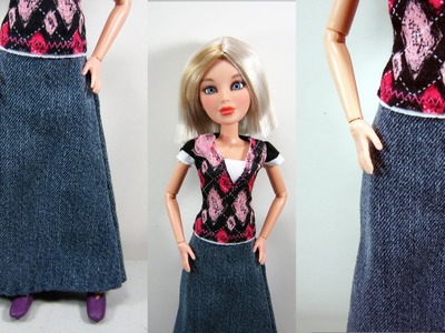 Doll Crafts: How to make a skirt for your fashion doll