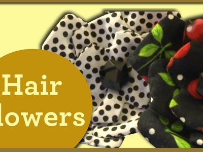 Easy DIY Hair Flowers from Fabric Scraps - So Sew Vintage