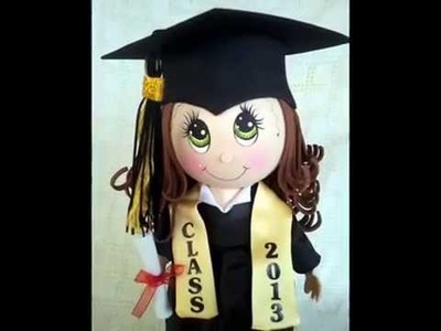 Graduation Fofucha Doll craft foam doll