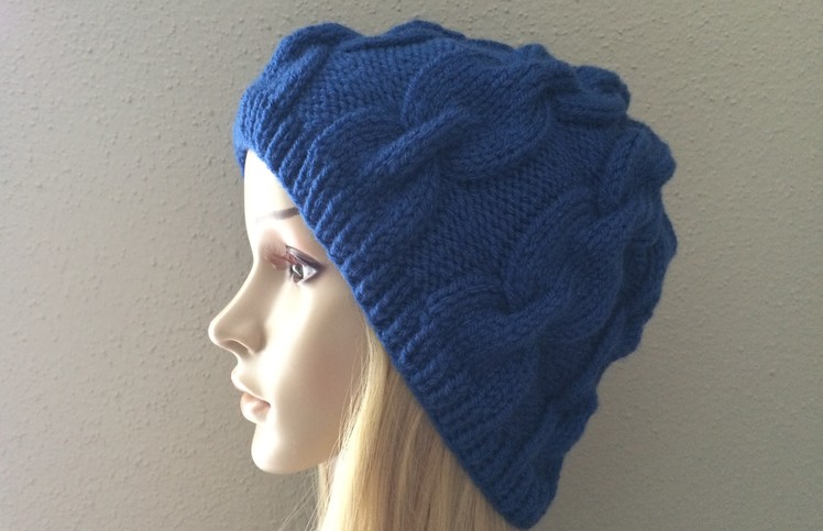 How to Knit a Chain Link Hat, Lilu's Knitting Corner video # 9