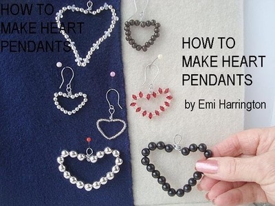 HOW TO MAKE A BEADED HEART PENDANT.
