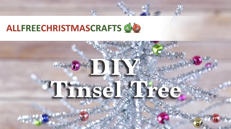 How To Make a Mini Tinsel Christmas Tree