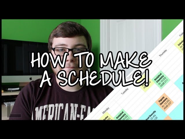 How to Make a Printable Schedule!