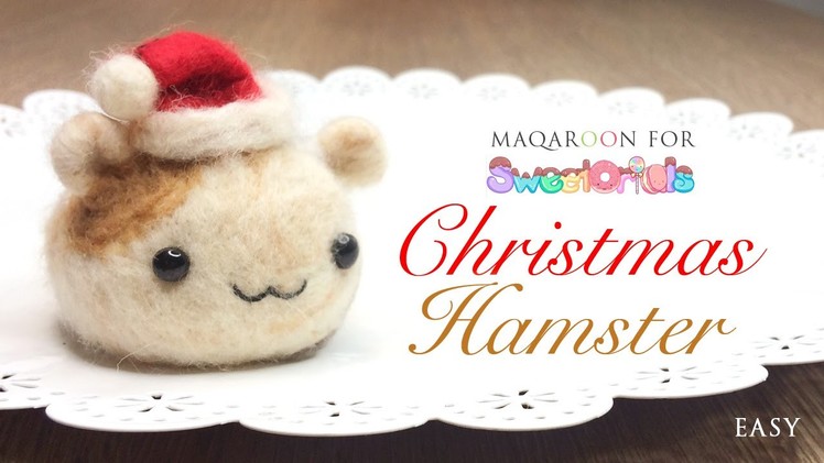 How To Make A Santa Hat and Needlefelt Hamster Tutorial