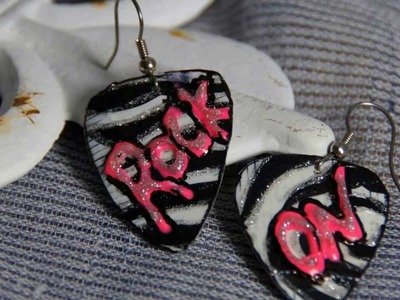 How to make Duct Tape Rock Star Earrings