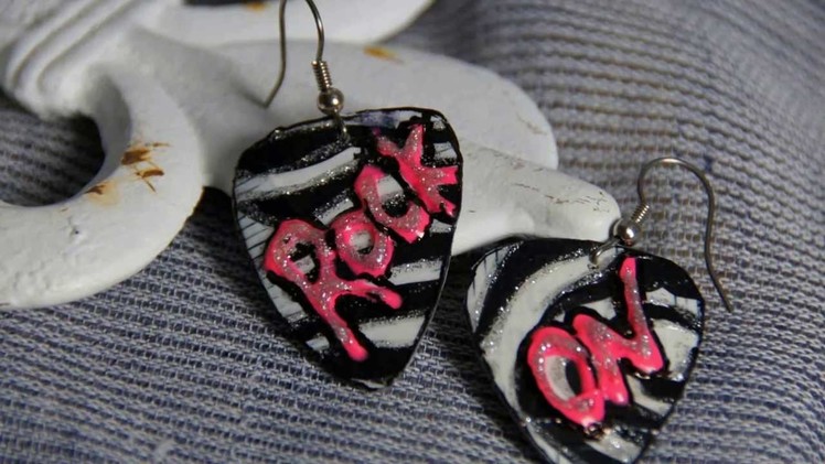 How to make Duct Tape Rock Star Earrings