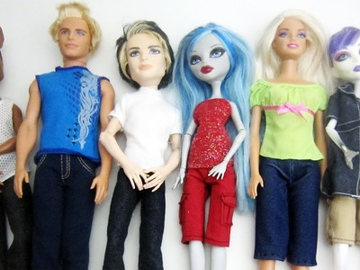 How to make long pants and shorts for Monster High. Barbie dolls - Doll Crafts