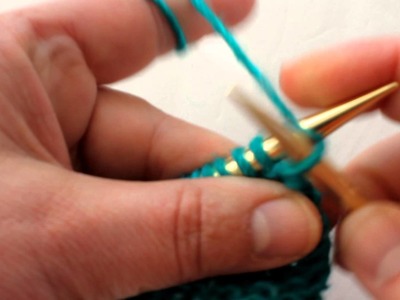 How To Work A Double Stitch in Garter Stitch Pattern