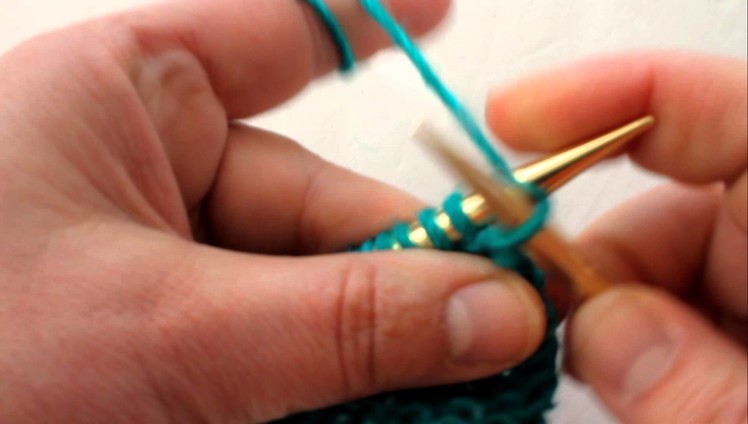 How To Work A Double Stitch in Garter Stitch Pattern