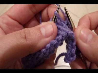 Knitting: Stitch: M1R ( Make 1 Right )