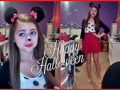 Last Minute Minnie Mouse Halloween Costume DIY!