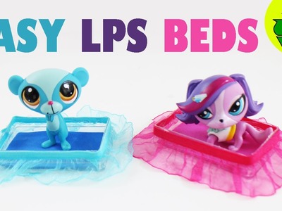 Make an EASY LPS BED - Doll Crafts