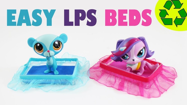 Make an EASY LPS BED - Doll Crafts