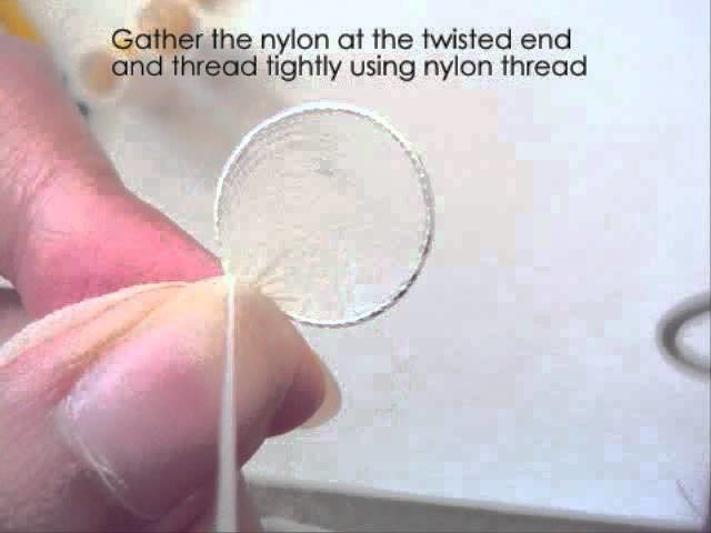 Nylon butterflies- Nylon flowers tutorials (How to make stocking crafts)