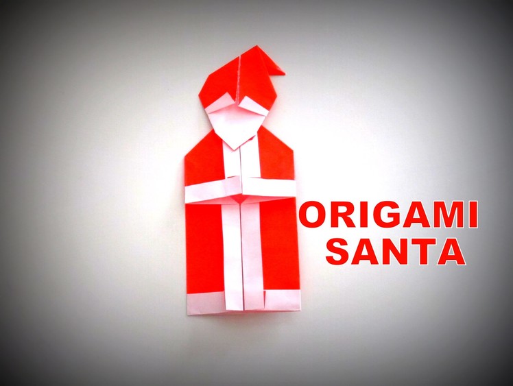 Origami - How to make a SANTA CLAUS (Christmas Decoration)
