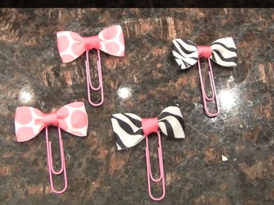 Paper Clip Tuxedo Bows- DIY Party Favors & Gifts!
