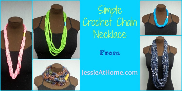 Simple Chain Stitch Necklace ~ Free Crochet Pattern