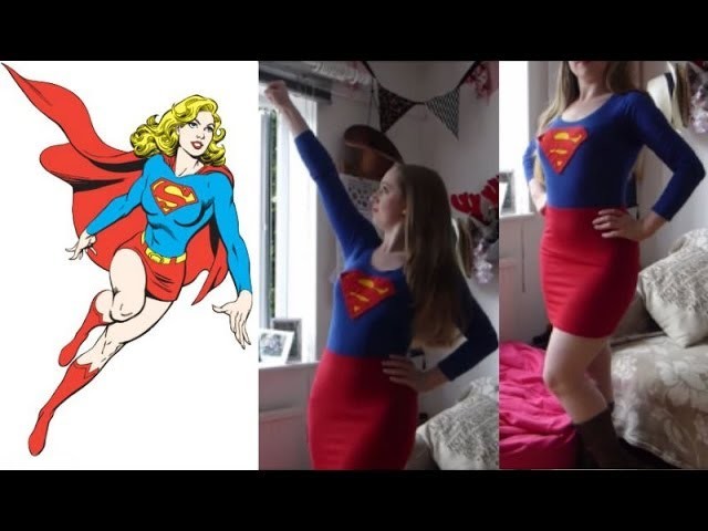 Supergirl DIY Costume and Makeup