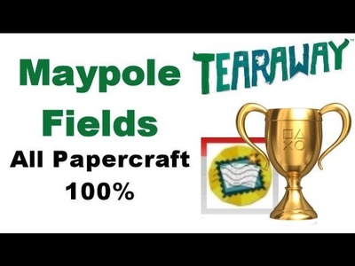 Tearaway PS VITA - 1080P - Maypole Fields - ALL Papercraft Locations!