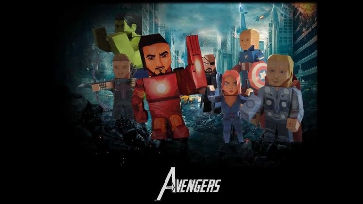 The Avengers papercraft