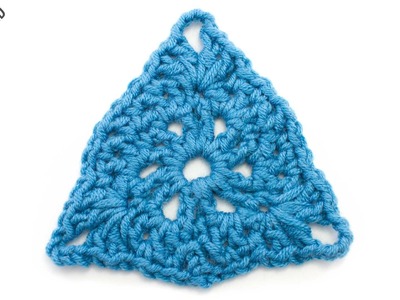The Samosa Motif :: Crochet Stitch #337 :: Left Handed