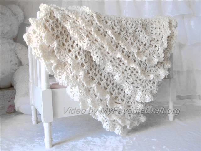 Victorian Crochet Baby Blanket . Pattern Presentation