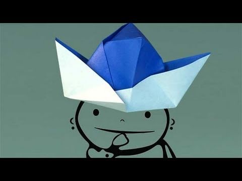 A paper Hat. How to make origami