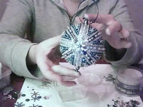 Blue and Silver Christmas Ornament